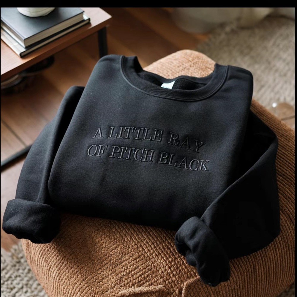 Black Graphic Sweatshirt